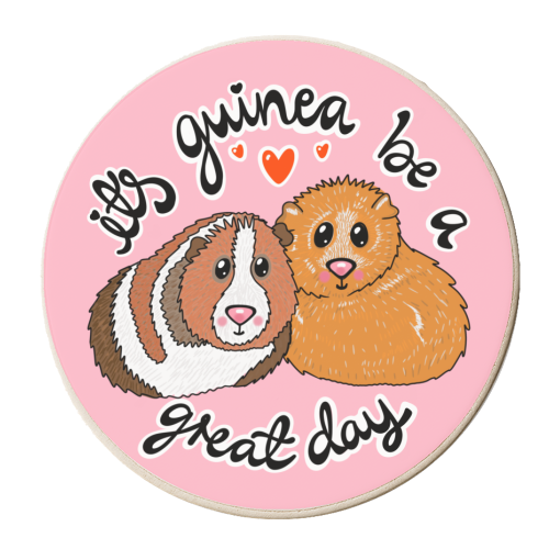 It's Guinea be a great day - personalised beer coaster by PixieDrew
