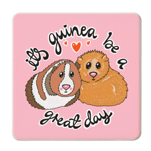 It's Guinea be a great day - personalised beer coaster by PixieDrew