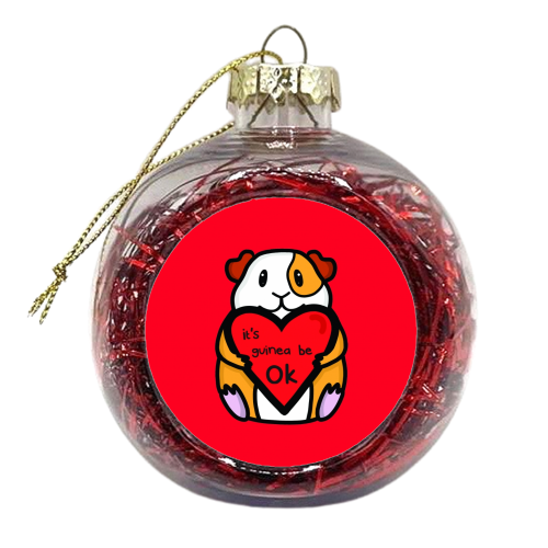 It's guinea be ok - xmas bauble by Nicola Box