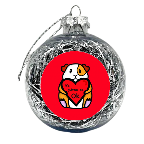 It's guinea be ok - xmas bauble by Nicola Box
