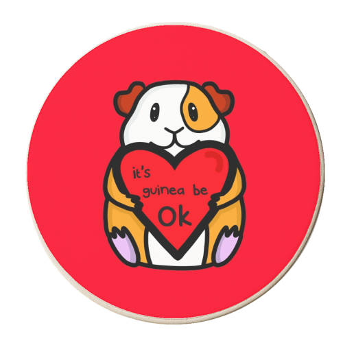 It's guinea be ok - personalised beer coaster by Nicola Box