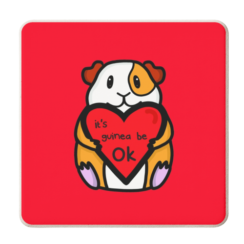 It's guinea be ok - personalised beer coaster by Nicola Box