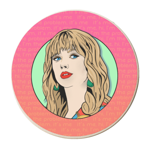 It's me, hi, I'm the problem - personalised beer coaster by Bite Your Granny