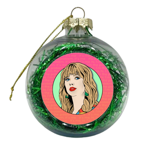 It's me, hi, I'm the problem - xmas bauble by Bite Your Granny