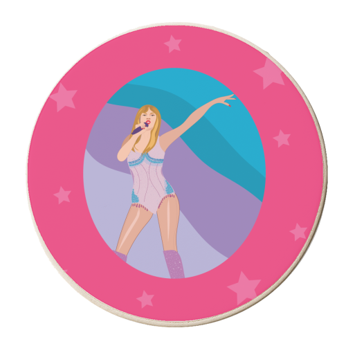 It's Me Hi - Taylor Print - personalised beer coaster by Laura Lonsdale