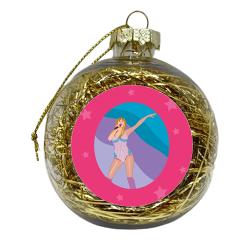 It's Me Hi - Taylor Print - xmas bauble by Laura Lonsdale