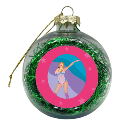 It's Me Hi - Taylor Print - xmas bauble by Laura Lonsdale