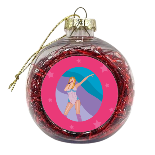 It's Me Hi - Taylor Print - xmas bauble by Laura Lonsdale