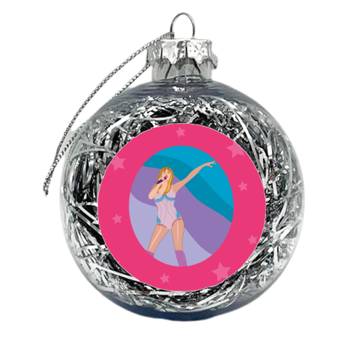 It's Me Hi - Taylor Print - xmas bauble by Laura Lonsdale