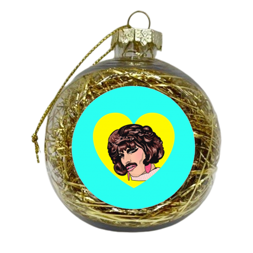 I've Fallen In Love For The First Time - xmas bauble by Wallace Elizabeth