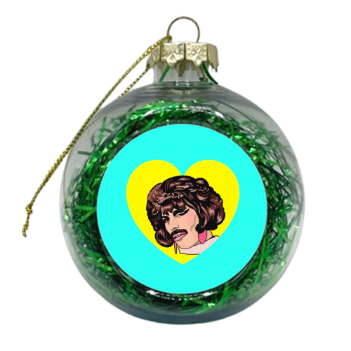I've Fallen In Love For The First Time - xmas bauble by Wallace Elizabeth