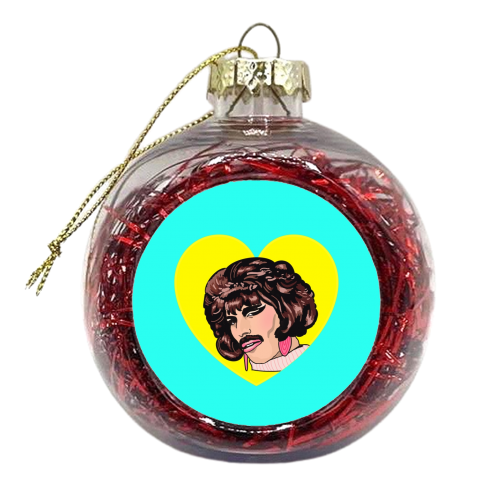 I've Fallen In Love For The First Time - xmas bauble by Wallace Elizabeth