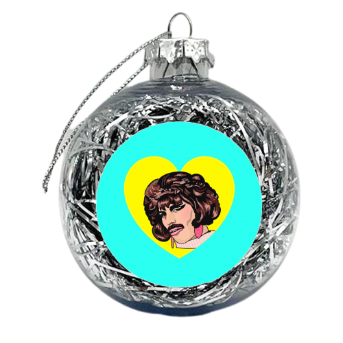 I've Fallen In Love For The First Time - xmas bauble by Wallace Elizabeth