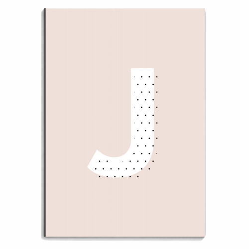 J Polka Dot Initial - personalised A4, A5, A6 notebook by Toni Scott