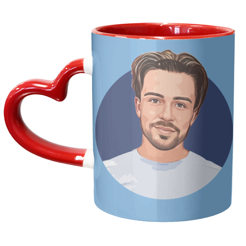Jack G for Man C - unique mug by DOLLY WOLFE