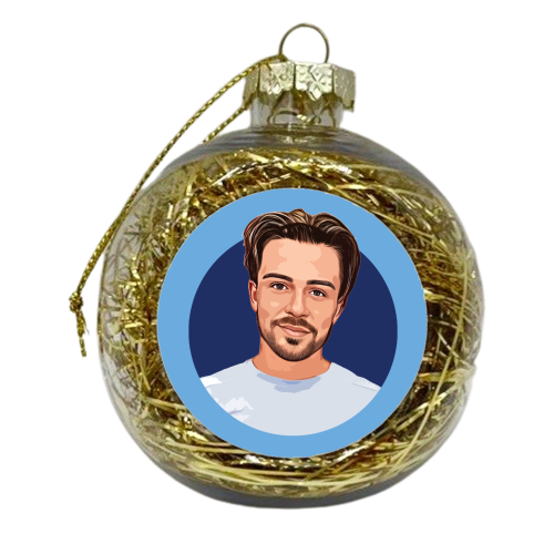 Jack G for Man C - xmas bauble by DOLLY WOLFE
