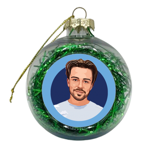 Jack G for Man C - xmas bauble by DOLLY WOLFE