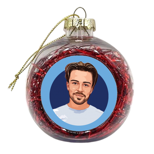 Jack G for Man C - xmas bauble by DOLLY WOLFE