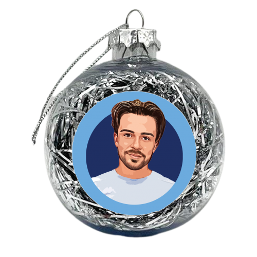 Jack G for Man C - xmas bauble by DOLLY WOLFE