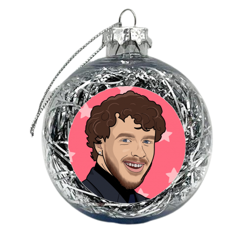 Jack Harlow star print - xmas bauble by The Girl Next Draw