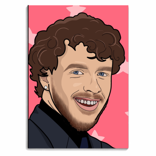 Jack Harlow star print - personalised A4, A5, A6 notebook by The Girl Next Draw