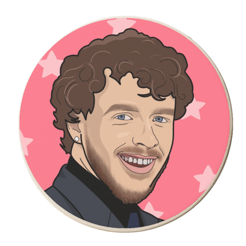 Jack Harlow star print - personalised beer coaster by The Girl Next Draw
