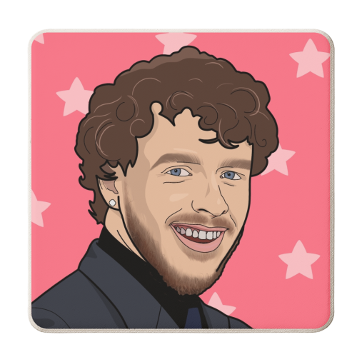 Jack Harlow star print - personalised beer coaster by The Girl Next Draw