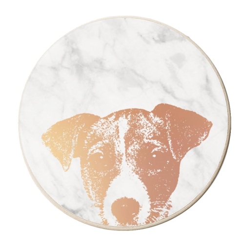 JACK RUSSELL TERRIER - personalised beer coaster by Wallace Elizabeth