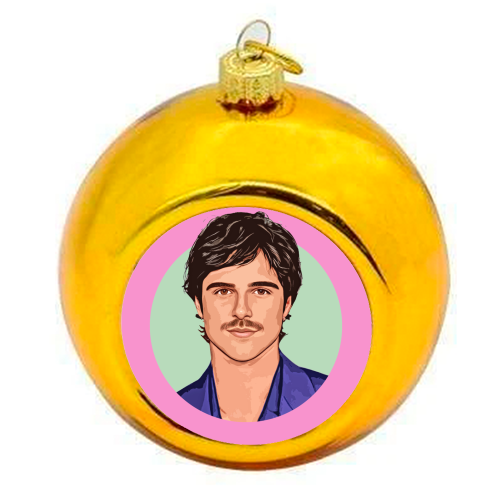 Jacob - colourful christmas bauble by DOLLY WOLFE