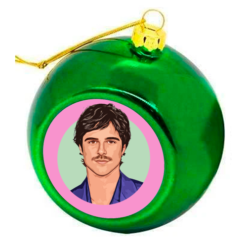 Jacob - colourful christmas bauble by DOLLY WOLFE