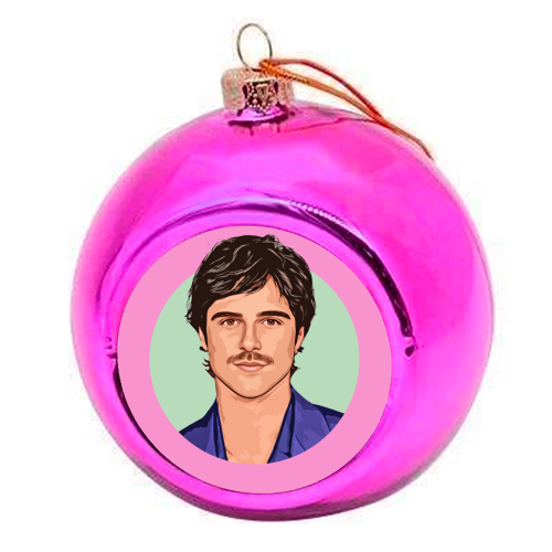 Jacob - colourful christmas bauble by DOLLY WOLFE