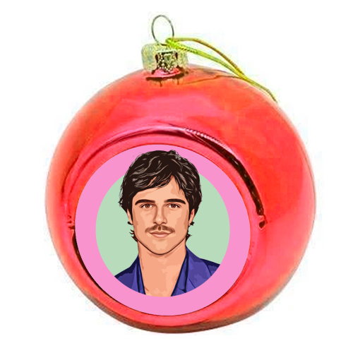 Jacob - colourful christmas bauble by DOLLY WOLFE