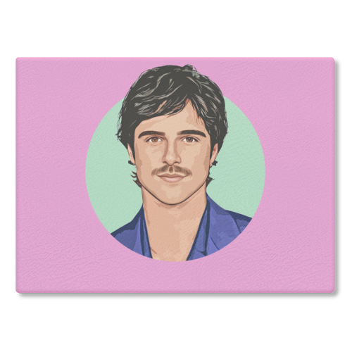 Jacob - glass chopping board by DOLLY WOLFE