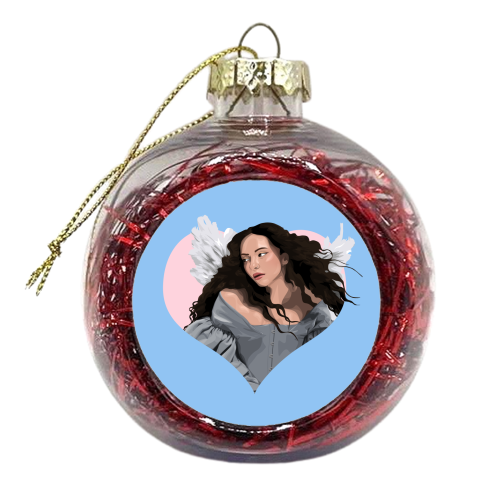 Jade Angel of my Dreams - xmas bauble by Pink and Pip