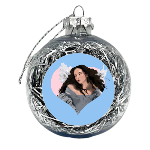 Jade Angel of my Dreams - xmas bauble by Pink and Pip