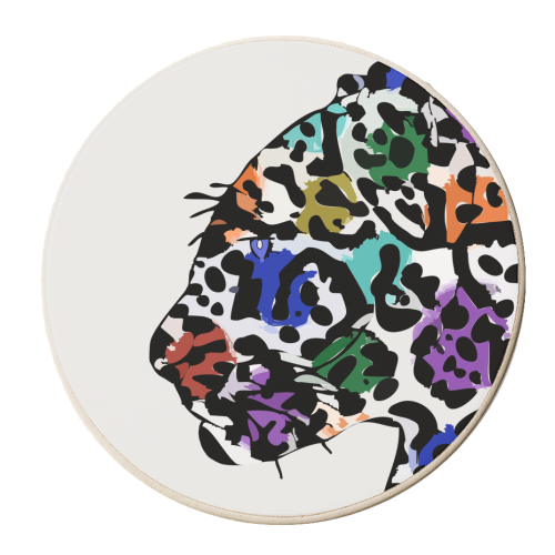 Jaguar - personalised beer coaster by Kim Doodle