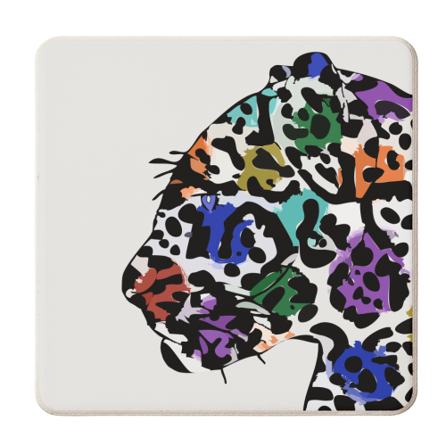 Jaguar - personalised beer coaster by Kim Doodle