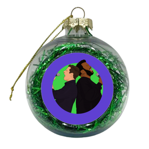 Jake and Doug Judy - xmas bauble by Pink and Pip