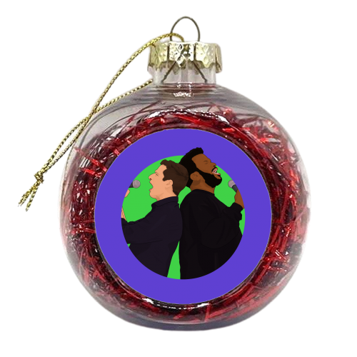 Jake and Doug Judy - xmas bauble by Pink and Pip
