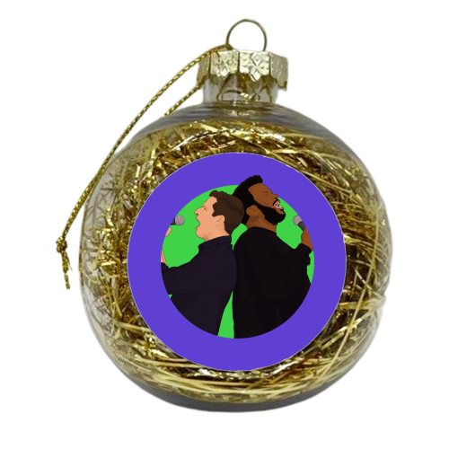 Jake and Doug Judy - xmas bauble by Pink and Pip