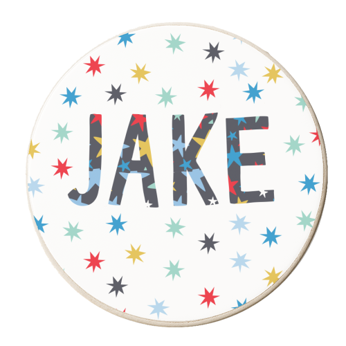 Jake - personalised beer coaster by The Boy and the Bear