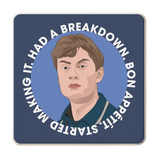 James Acaster - personalised beer coaster by Pink and Pip