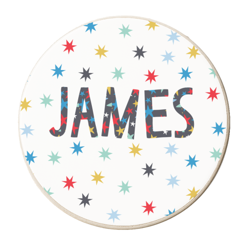 James - personalised beer coaster by The Boy and the Bear