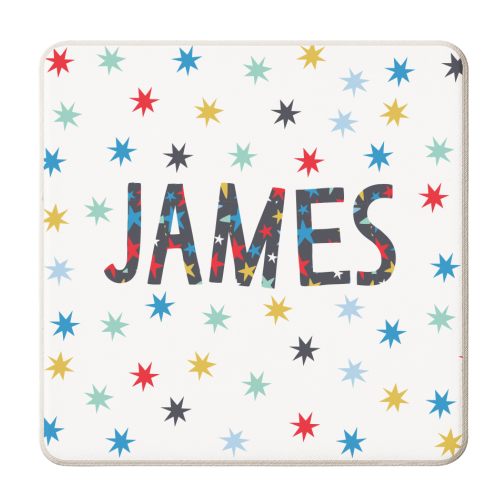 James - personalised beer coaster by The Boy and the Bear