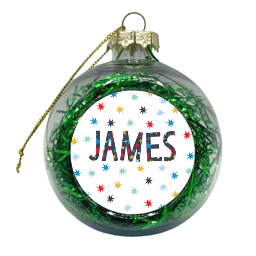 James - xmas bauble by The Boy and the Bear