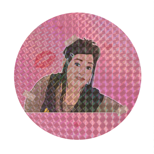 Janice Mean Girls - Circle Sticker by Loren Grosvenor