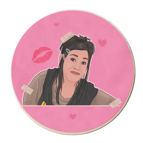 Janice Mean Girls - personalised beer coaster by Loren Grosvenor