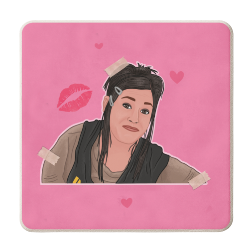 Janice Mean Girls - personalised beer coaster by Loren Grosvenor