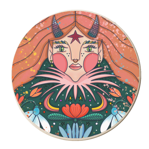 JANUARY'S CHILD - personalised beer coaster by Nichola Cowdery