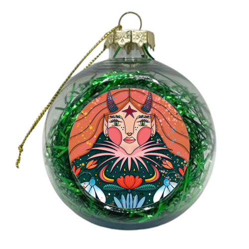JANUARY'S CHILD - xmas bauble by Nichola Cowdery